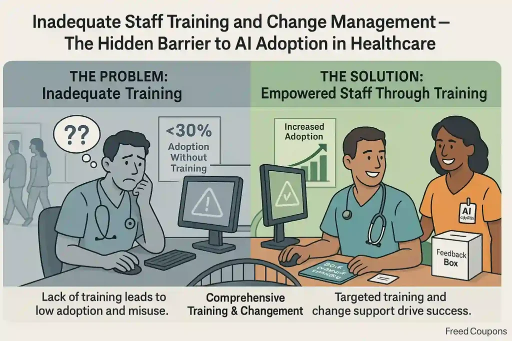 Inadequate Staff Training and Change Management in AI Healthcare
