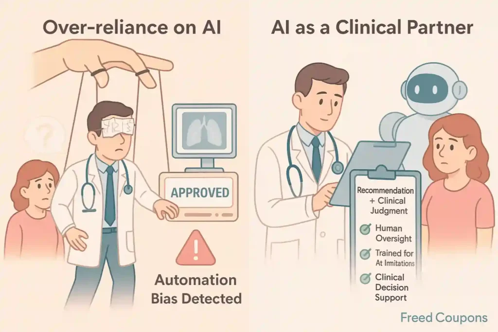 Over-reliance on AI Recommendations in Healthcare